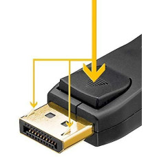 Goobay Monitoru piederums Goobay  Connector Cable 1.2 Displayport, 3 m