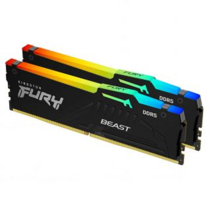 Kingston Operatīv atmiņa DDR4 Kingston  Fury Beast RGB 16 Kit (8GBx2) GB, DDR5, 5600 MHz, PC/server, Registered No, ECC No, 2x8 GB