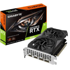 Gigabyte Grafiskās karte / Video kartes Gigabyte  Graphics Card||NVIDIA GeForce RTX 3050|6 GB|GDDR6|96 bit|PCIE 4.0 16x|Memory 14000 MHz|GPU 1477 MHz|2xHDMI|2xDisplayPort|GV-N3050WF2OCV2-6GD