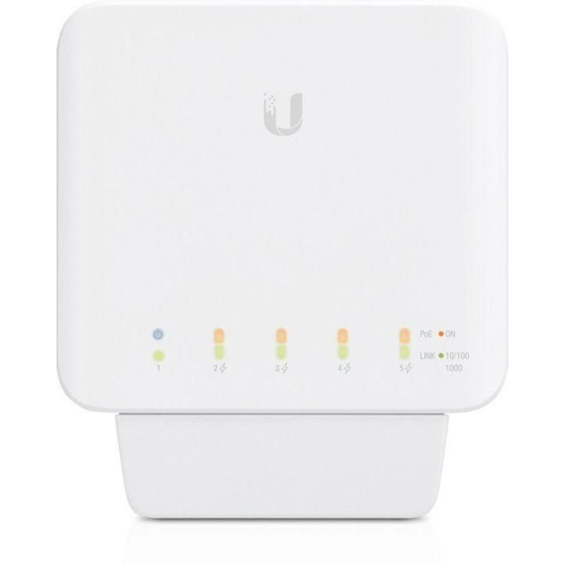 Ubiquiti Serveru  - Citi piederumi UBIQUITI  USW-Flex Indoor/outdoor 5Port Poe Gigabit Switch with 802.3bt Input Power Support