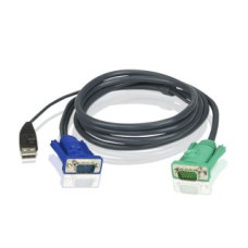 Aten Serveru  - Citi piederumi Aten  2L-5202U 1.8M USB KVM Cable with 3 in 1 SPHD