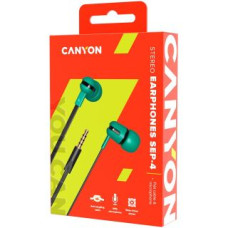 Canyon Vadu austiņas Canyon  SEP-4 Stereo earphone with microphone 1.2m flat cabl