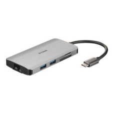 D-Link Rūteris D-link  8-in-1 USB-C Hub with HDMI/Ethernet/Card Reader/Power Delivery DUB-M810	 0.15 m