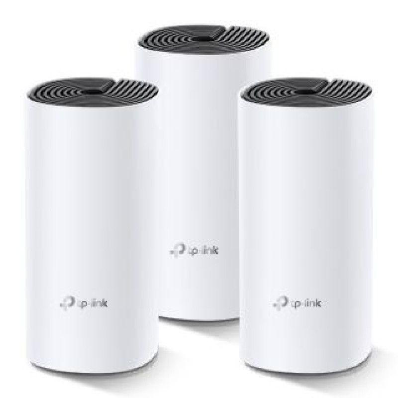 Tp-Link Rūteris TP-Link  Whole Home Mesh WiFi System Deco M4 (3-Pack) 802.11ac, 300+867 Mbit/s, 10/100/1000 Mbit/s, Ethernet LAN (RJ-45) ports 2, Mesh Support Yes, MU-MiMO Yes, Antenna type 2xInternal