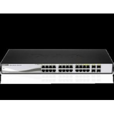 D-Link Serveru  - Citi piederumi D-link  DGS-1210-20, Gigabit Smart Switch with 16 10/100/1000Base-T ports and 4 Gigabit MiniGBIC (SFP) ports, 802.3x Flow Control, 802.3ad Link Aggregation, 802.1Q VLAN, 802.1p Priority Queues, Port mirroring,, Jumbo Frame