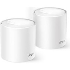 Tp-Link Rūteris TP-Link  AX1500 Whole Home Mesh Wi-Fi 6 System Deco X10 (2-pack)  802.11ax 10/100/1000 Mbit/s Ethernet LAN (RJ-45) ports 1 Mesh Support Yes MU-MiMO Yes No mobile broadband Antenna type Internal