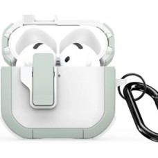 Dux Ducis Maciņš austiņām Dux Ducis - AirPods 4 PECP Series PC+TPU Cover with Hook White Green