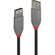 Lindy Kabelis LINDY  CABLE USB2 TYPE A 1M/ANTHRA 36702