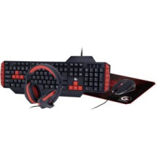 Gembird Datora tastatūra Gembird  KEYBOARD USB GAMING KIT ENG/ULTIMATE GGS-UMG4-02