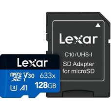 Lexar Cita datorprece Lexar  MEMORY MICRO SDXC 128GB UHS-I/W/ADAPTER LSDMI128BB633A