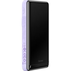 Baseus Ārējais akumulators Baseus  Baseus Magnetic Bracket Wireless Fast Charge Power Bank 10000mAh 20W Purple（With Xiaobai series fast charging Cable Type-C to Type-C 60W(20V/3A) 50cm White）