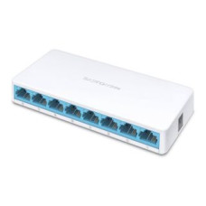 Mercusys Serveru  - Citi piederumi MERCUSYS  Switch MS108 Unmanaged, Desktop, 10/100 Mbps (RJ-45) ports quantity 8, Power supply type External