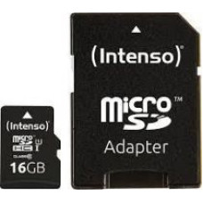 Intenso Cita datorprece Intenso  MEMORY MICRO SDHC 16GB UHS-I/W/ADAPTER 3423470