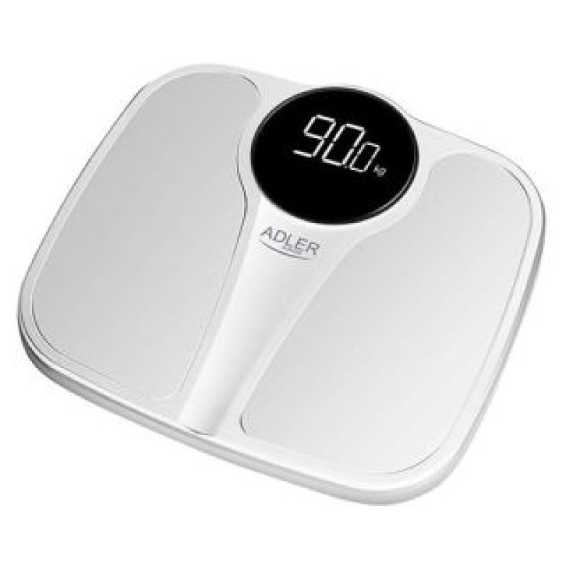 Adler Ķermeņa svari Adler  Bathroom Scale AD 8172w	 Maximum weight (capacity) 180 kg, Accuracy 100 g, Body Mass Index (BMI) measuring, White