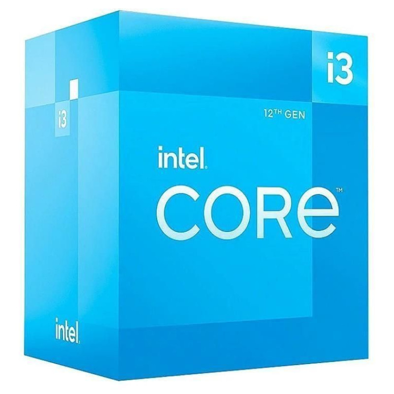 Intel Procesors Intel  CPU||Desktop|Core i3|i3-12100F|Alder Lake|3300 MHz|Cores 4|12MB|Socket LGA1700|58 Watts|BOX|BX8071512100FSRL63