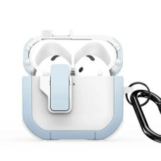 Dux Ducis Maciņš austiņām Dux Ducis - AirPods 4 PECP Series PC+TPU Cover with Hook White Blue