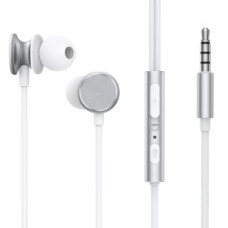 Joyroom Vadu austiņas Joyroom  Joyroom Wired Series JR-EW03 wired in-ear headphones - silver