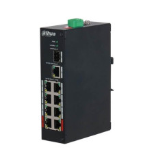 Dahua Nevadāms centrmezgls DAHUA  Switch||PFS3110-8ET-96-V2|PoE ports 8|96 Watts|DH-PFS3110-8ET-96-V2