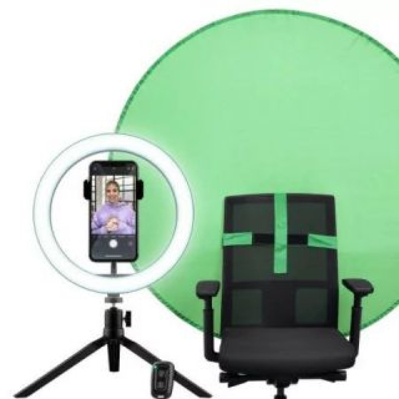 Trust Maciņš universāla grāmata Trust - MOBILE ACC RING LIGHT& GREEN/SCREEN KIT 24881