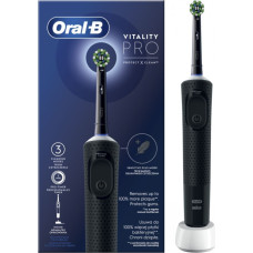 Oral-B Zobu birste Oral-B  Electric Toothbrush D103 Vitality Pro Rechargeable, For adults, Number of brush heads included 1, Black, Number of teeth brushing modes 3