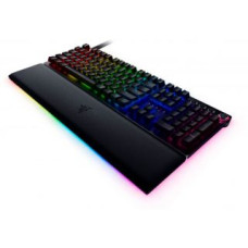 Razer Datora tastatūra Razer  Huntsman V2 Optical Gaming Keyboard Gaming keyboard, RGB LED light, US, Wired, Black, Clicky Purple Switch, Numeric keypad