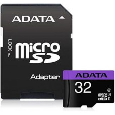 Adata Cita datorprece ADATA  MEMORY MICRO SDHC 32GB W/ADAP./AUSDH32GUICL10-RA1