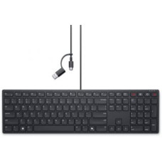 Dell Datora tastatūra Dell  | Collaboration Keyboard | KB525C | Keyboard | Wired | Ukrainian (QWERTY) | Black | USB-C