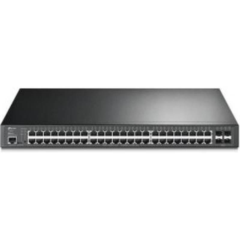 Tp-Link Nevadāms centrmezgls TP-Link  Switch||TL-SG3452P|Type L2+|48x10Base-T / 100Base-TX / 1000Base-T|4xSFP|1xRJ45|1|PoE+ ports 48|384 Watts|TL-SG3452P