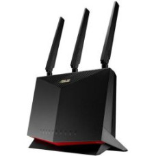 Asus Rūteris Asus  Wireless Router||Wireless Router|2600 Mbps|Wi-Fi 5|USB 2.0|1 WAN|4x10/100/1000M|Number of antennas 4|4G-AC86U