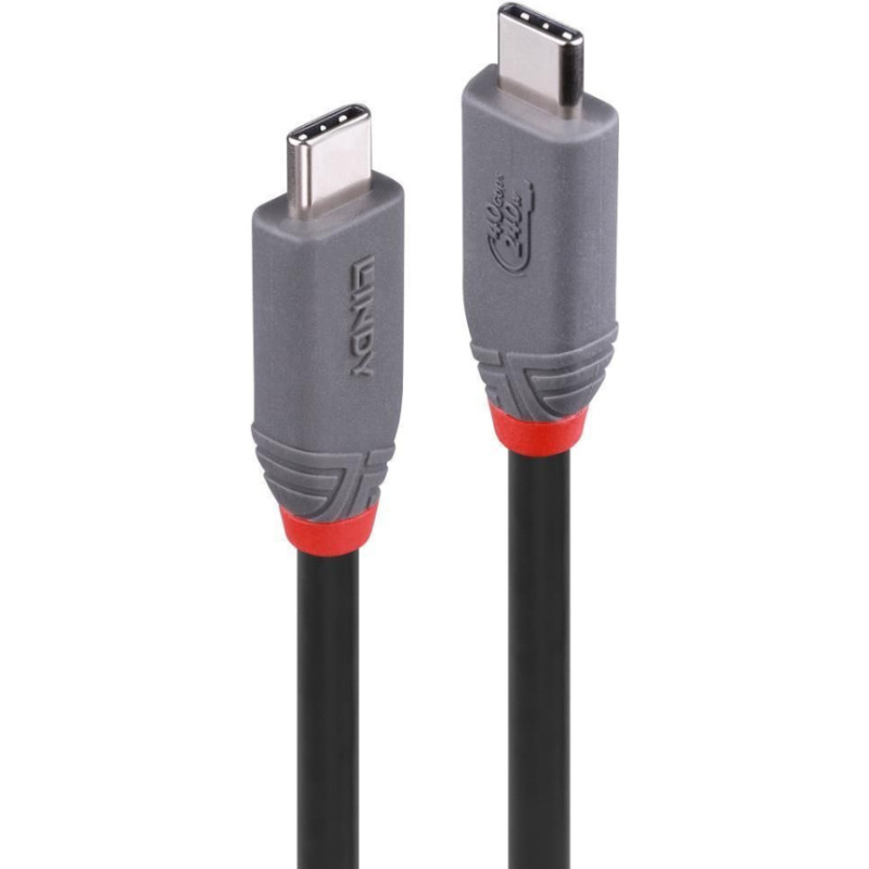 Lindy Kabelis LINDY  CABLE USB4 240W TYPE C 1.5M/40GBPS ANTHRA LINE 36957