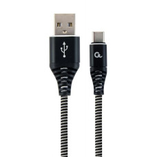 Gembird Kabelis Gembird  CABLE USB-C 1M BLACK/WHITE/CC-USB2B-AMCM-1M-BW