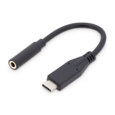 Digitus Rūteris Digitus  USB Type-C Audio adapter cable, Type-C - 3.5mm M/F, 0.2m, Audio input/output, Version 3.1 AK-300321-002-S	 Black, 3.5mm, Type-C