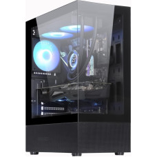 Golden Tiger Datoru korpusi GOLDEN TIGER  Case||Raider DK-6|MidiTower|Case product features Transparent panel|Not included|ATX|Colour Black|RAIDERDK6