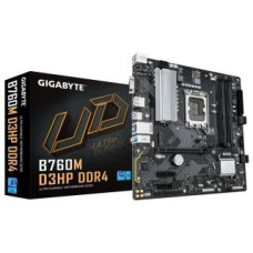 Gigabyte Pamatplate Intel procesorsiem Gigabyte  Mainboard||Intel B760 Express|LGA1700|Micro-ATX|Memory DDR4|Memory slots 4|2xPCI-Express 3.0 1x|1xPCI-Express 4.0 16x|2xM.2|1x15pin D-sub|1xHDMI|1xDisplayPort|6xUSB 2.0|5xUSB 3.2|1xUSB-C|1xPS/2|1xRJ45|3xAud