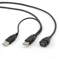 Gembird Kabelis Gembird  CABLE USB2 DUAL EXTENSION AMAF/0.9M CCP-USB22-AMAF-3