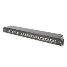 Digitus Parveidotājs Digitus  CAT 6A Patch Panel, RJ45, 8P8C, RJ45 shielding (Tinned bronze)