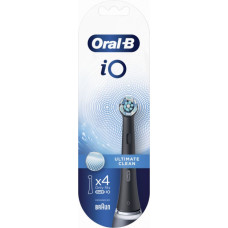 Oral-B Zobu birste Oral-B  Toothbrush replacement iO Ultimate Clean Heads, For adults, Number of brush heads included 4, Black