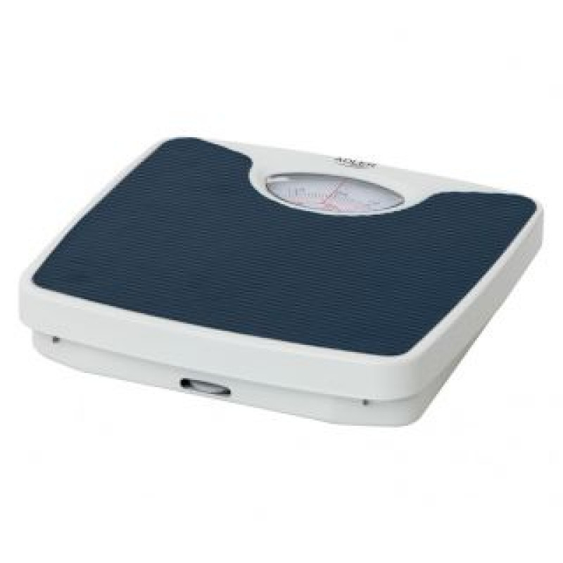 Adler Ķermeņa svari Adler  Mechanical bathroom scale AD 8151b Maximum weight (capacity) 130 kg, Accuracy 1000 g, Blue/White