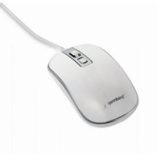 Gembird Datora pele Gembird  MOUSE USB OPTICAL WHITE/SILVER/MUS-4B-06-WS