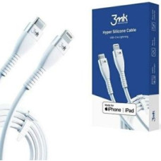 3MK Kabelis 3MK Apple 3mk  Hyper Silicone Cable Type-C to Lightning 20W 3A White