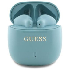 Guess Bezvadu austiņas Guess  Bluetooth headphones GUTWSJ14ESGE TWS + taupe Printed Classic Logo Blue