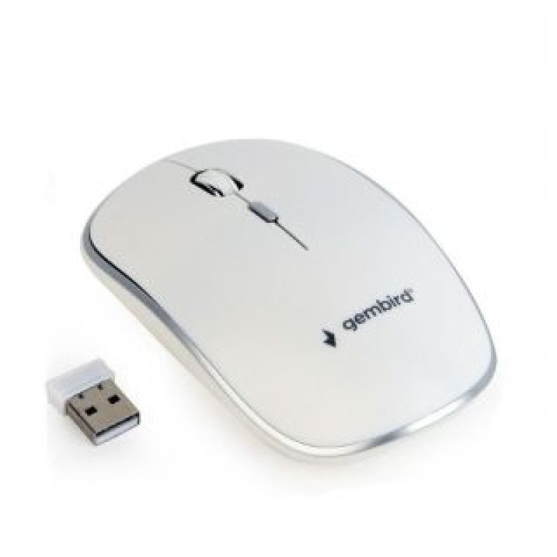 Gembird Datora pele Gembird  MOUSE USB OPTICAL WRL/WHITE MUSW-4B-01-W