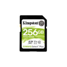 Kingston Atmiņas kartes Kingston  Canvas Select Plus - flash memory card - 256 GB - SDXC UHS-I