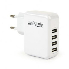 Gembird Adapteris Gembird  CHARGER USB UNIVERSAL WHITE/4PORT EG-U4AC-02