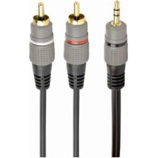 Gembird Kabelis Gembird  CABLE AUDIO 3.5MM TO 2RCA 5M/GOLD CCA-352-5M