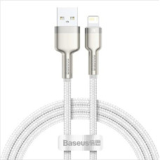 Baseus Kabelis Baseus  Cable Cafule Metal USB - Lightning 1,0 m 2,4A White