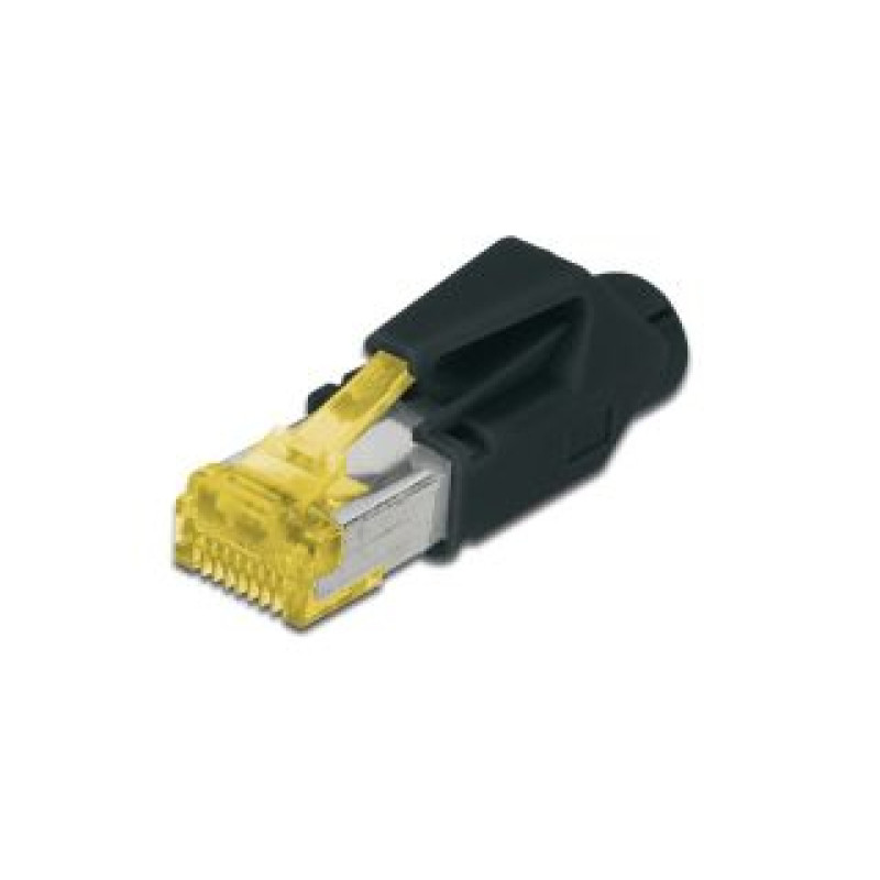 Digitus Parveidotājs Digitus  A-MO6A 8/8 HRS AT 6A modular RJ45 Plug, Hirose TM31 8P8C, shielded, for round cable, incl. hood