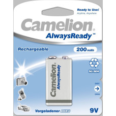 Camelion Cita datorprece Camelion  9V/6HR61, 200 mAh, AlwaysReady Rechargeable Batteries Ni-MH, 1 pc(s)