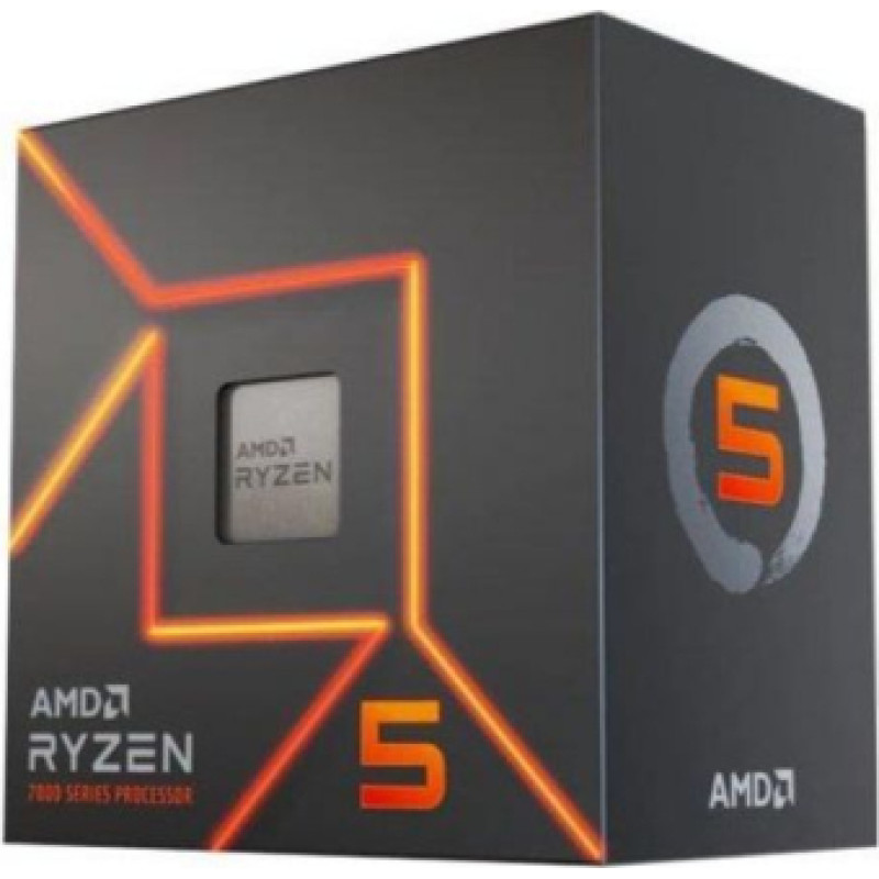 AMD Procesors AMD  CPU RYZEN X6 R5-7600 SAM5 BX/65W 3800 100-100001015BOX