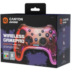 Canyon Kontrolieris Canyon  gamepad Brighter GPW-04 Dongle Wireless Crystal Transparent